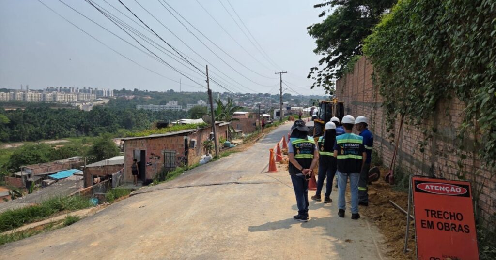 Nova rede de água começa a ser instalada no Colônia Terra Nova, em Manaus