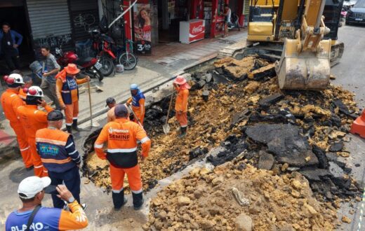 Intervenção na avenida Dom Pedro exige cuidado com redes subterrâneas de água e gás