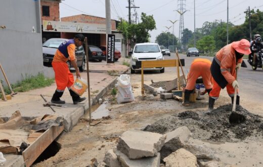 Intervenção em caixa coletora busca melhorar drenagem e circulação no São José Operário